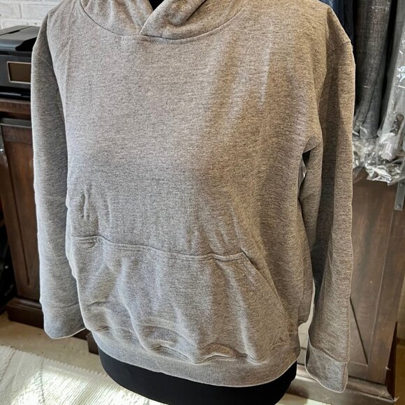 Marky G Apparel Grey Kangaroo Pockets Cotton/Poly Hoodie Size M Youth NWT - Picture 3 of 5